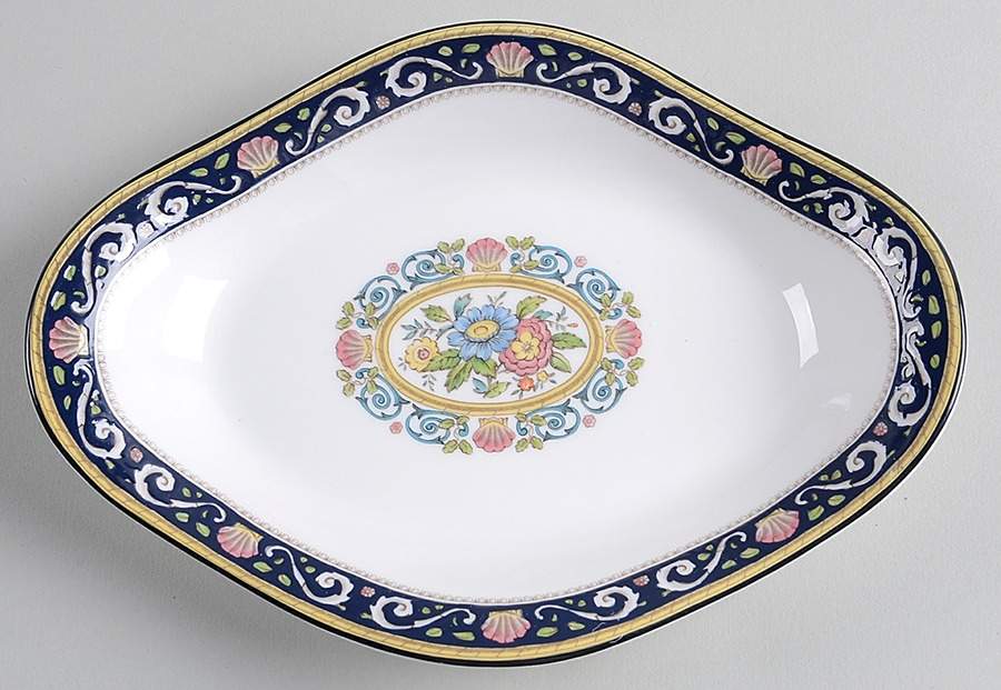 Runnymede Blue Pickle Dish by Wedgwood-1