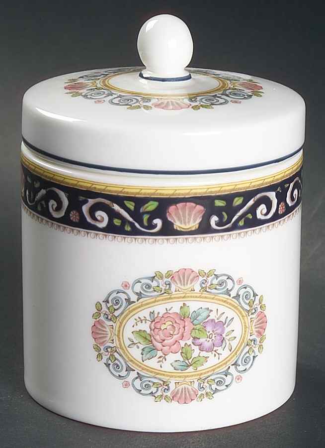 Runnymede Blue Candy Jar & Lid by Wedgwood-1