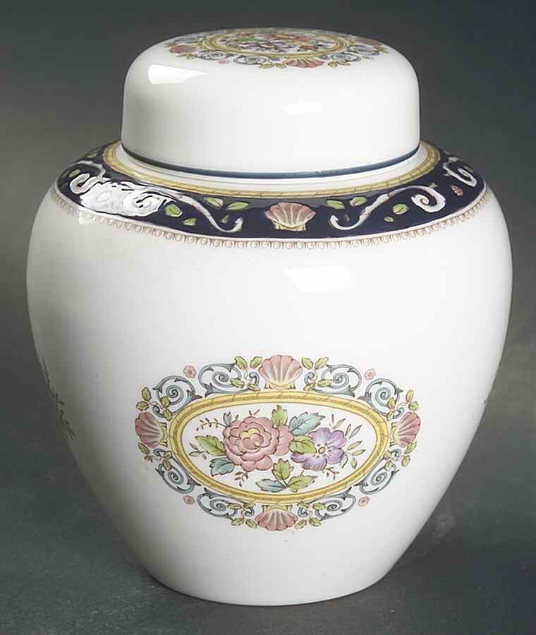 Runnymede Blue Small Ginger Jar & Lid by Wedgwood-1