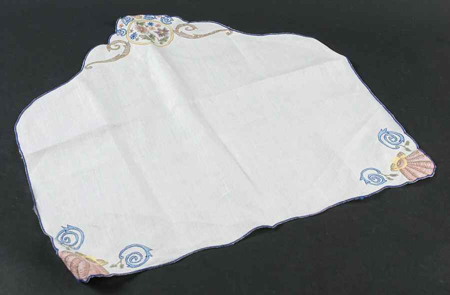 Runnymede Blue Linen Napkin by Wedgwood-1