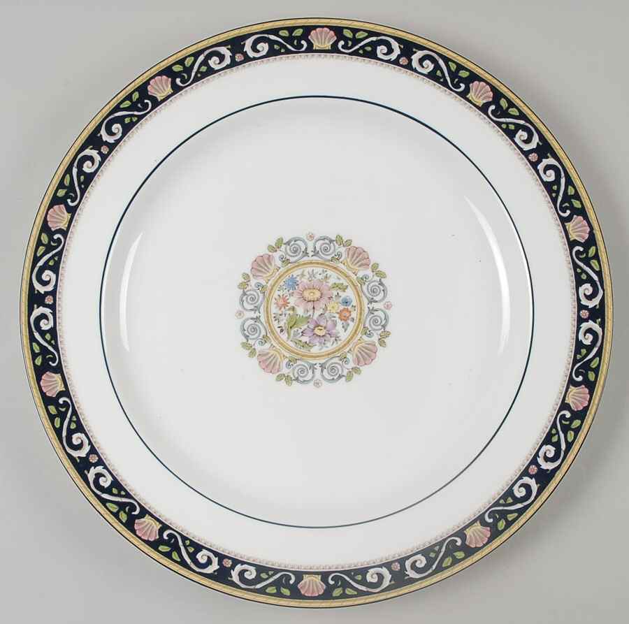 Runnymede Blue 13" Chop Plate (Round Platter) by Wedgwood-1