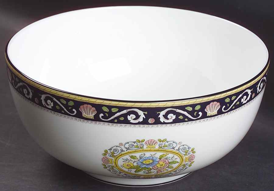 Runnymede Blue 8" Salad Serving Bowl by Wedgwood-1