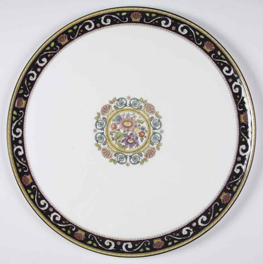 Runnymede Blue Round Torte Plate by Wedgwood-1