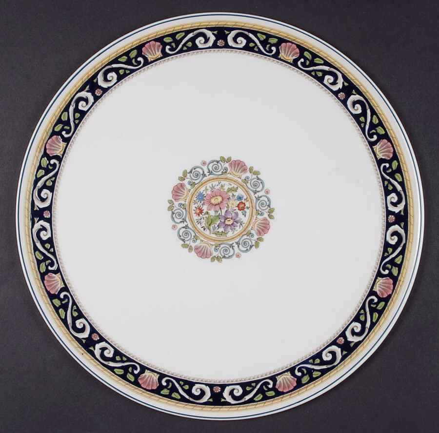 Runnymede Blue Cake Plate by Wedgwood-1