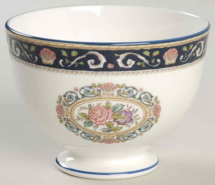 Runnymede Blue Open Sugar Bowl by Wedgwood-1