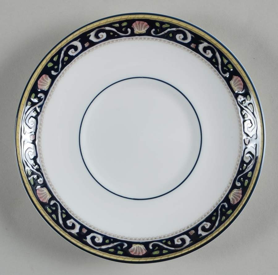 Runnymede Blue Saucer for Bond Shape Demitasse Cup by Wedgwood-1