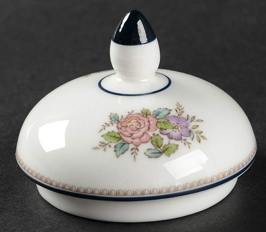 Runnymede Blue Lid for Globe Shape Sugar Bowl by Wedgwood-1