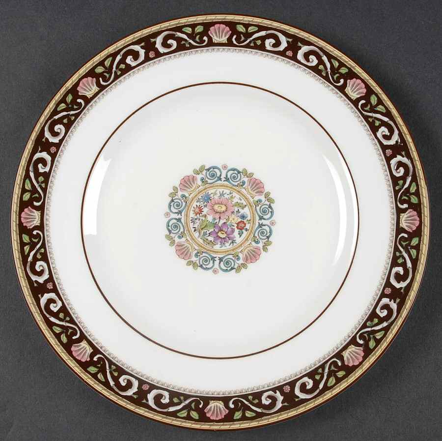Runnymede Brown Salad Plate by Wedgwood-1