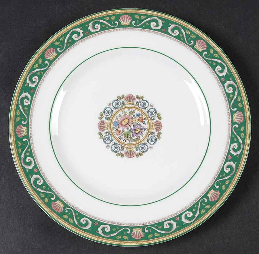 Runnymede Green Salad Plate by Wedgwood-1