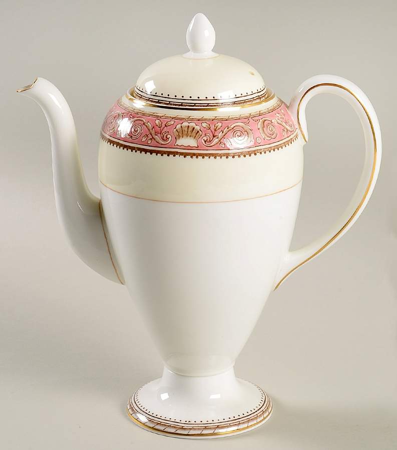 Runnymede Pink Small Coffee Pot & Lid by Wedgwood-1