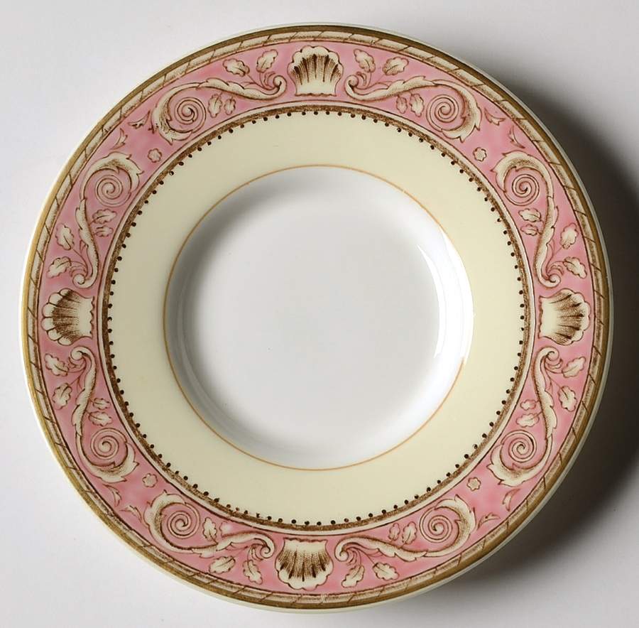 Runnymede Pink Saucer for Bond Shape Demitasse Cup by Wedgwood-1