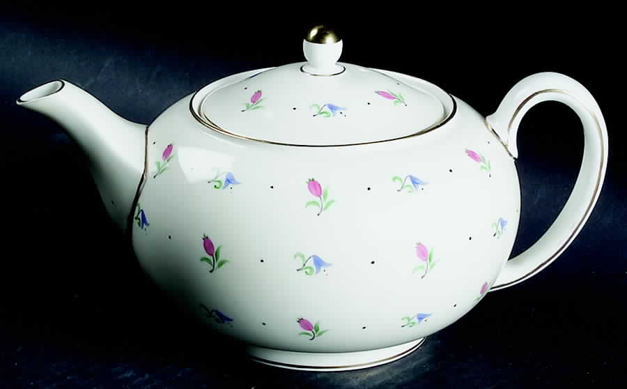 Buds & Bells Teapot & Lid by Wedgwood-1