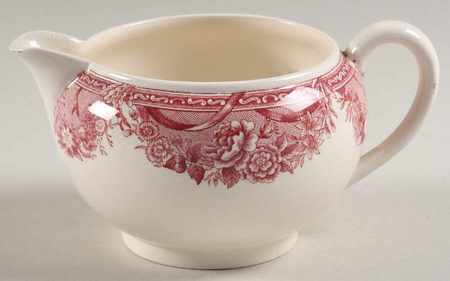 Salem College Mulberry Creamer by Wedgwood-1