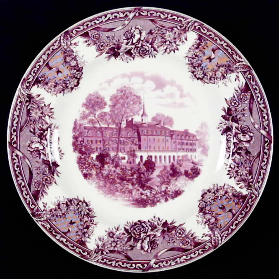 Salem College Mulberry Dinner Plate by Wedgwood-1