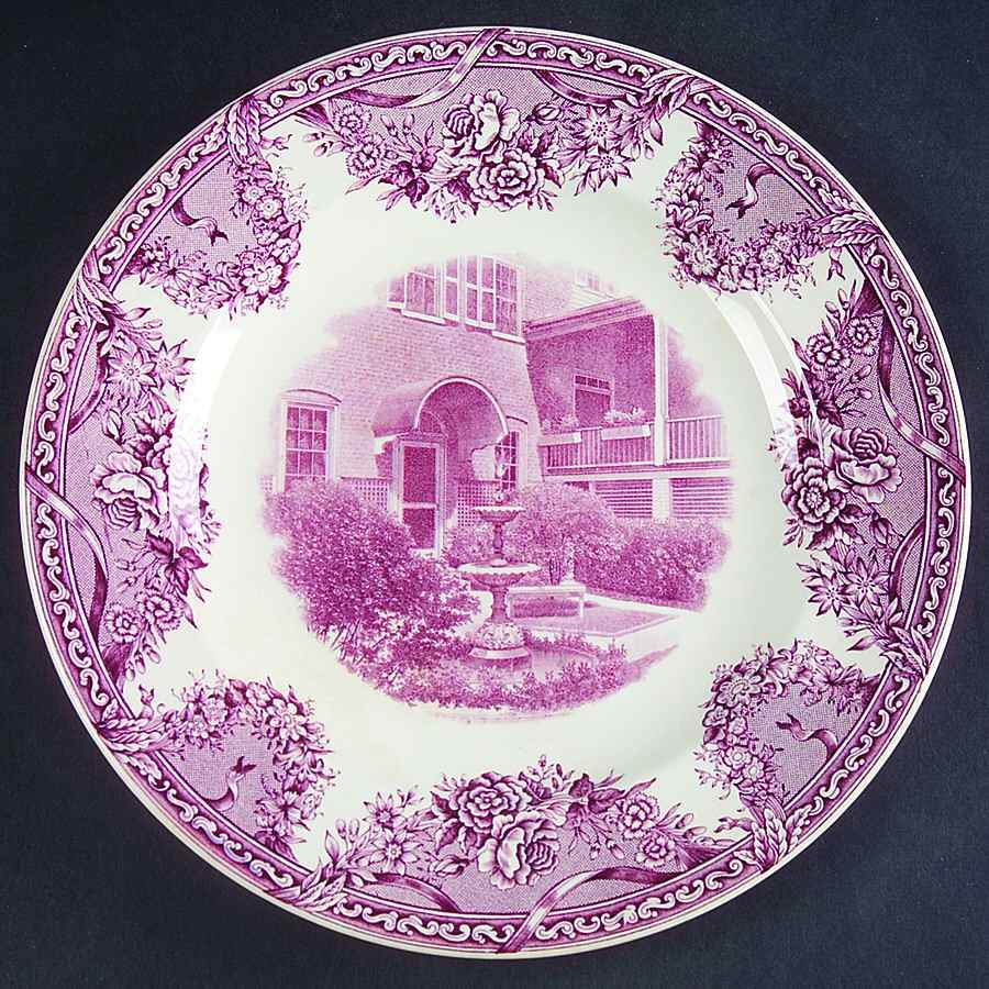 Salem College Mulberry Dinner Plate by Wedgwood-1