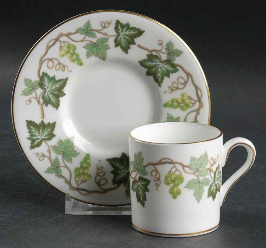 Santa Clara Bond Shape Demitasse Cup and Saucer Set by Wedgwood-1