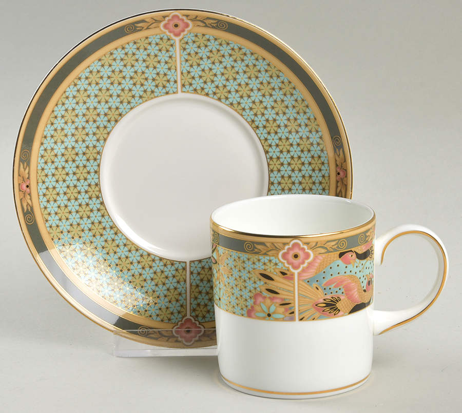 Samarkhand Can Shape Demitasse Cup and Saucer Set by Wedgwood-1