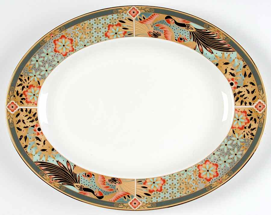 Samarkhand 14" Oval Serving Platter by Wedgwood-1
