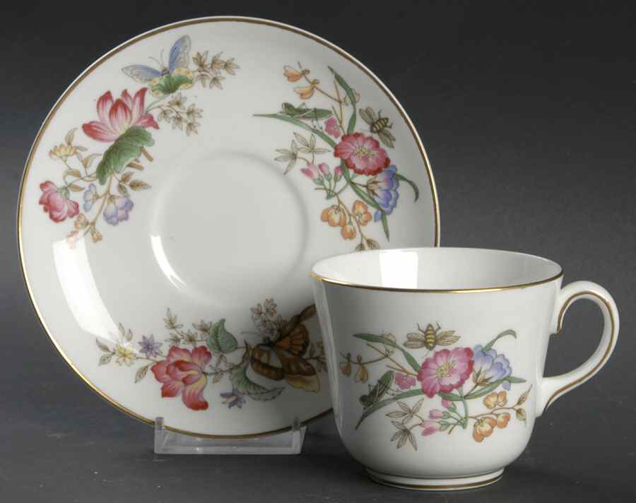 Sandon Flat Cup & Saucer Set by Wedgwood-1