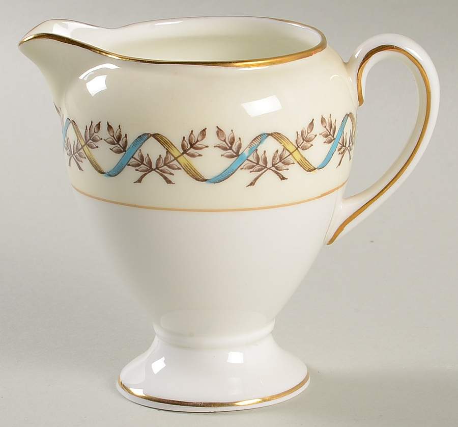 Sandringham Blue Globe Shape Creamer by Wedgwood-1