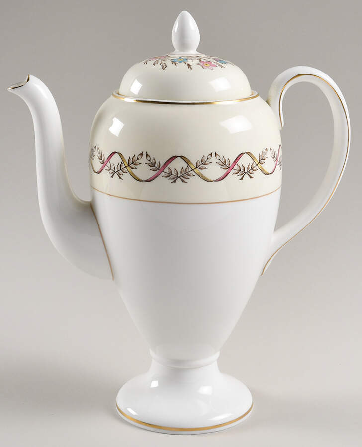 Sandringham Pink Coffee Pot & Lid by Wedgwood-1