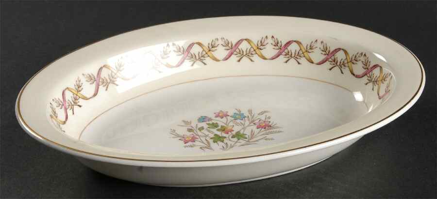 Sandringham Pink 9" Oval Vegetable Bowl by Wedgwood-1