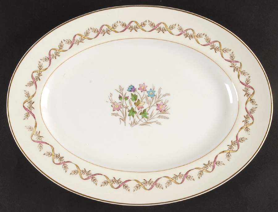 Sandringham Pink 13" Oval Serving Platter by Wedgwood-1