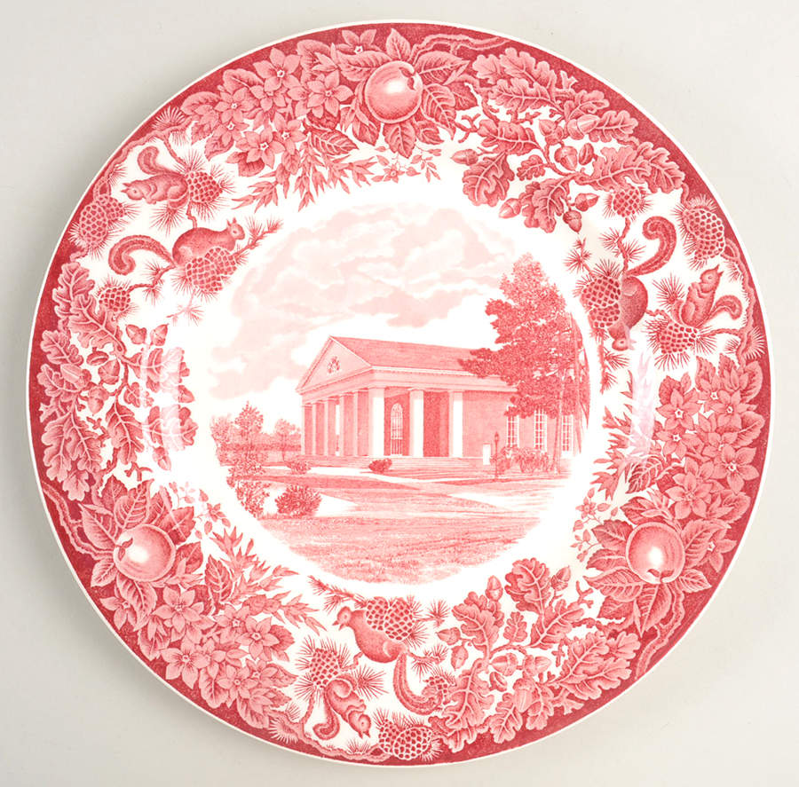 St Paul's School Pink Dinner Plate by Wedgwood-1