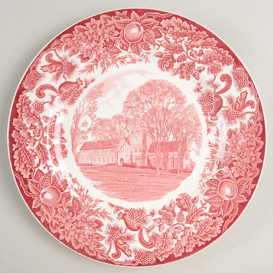 St Paul's School Pink Dinner Plate by Wedgwood-1