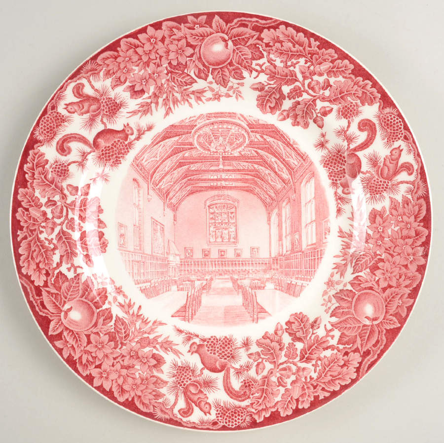 St Paul's School Pink Dinner Plate by Wedgwood-1