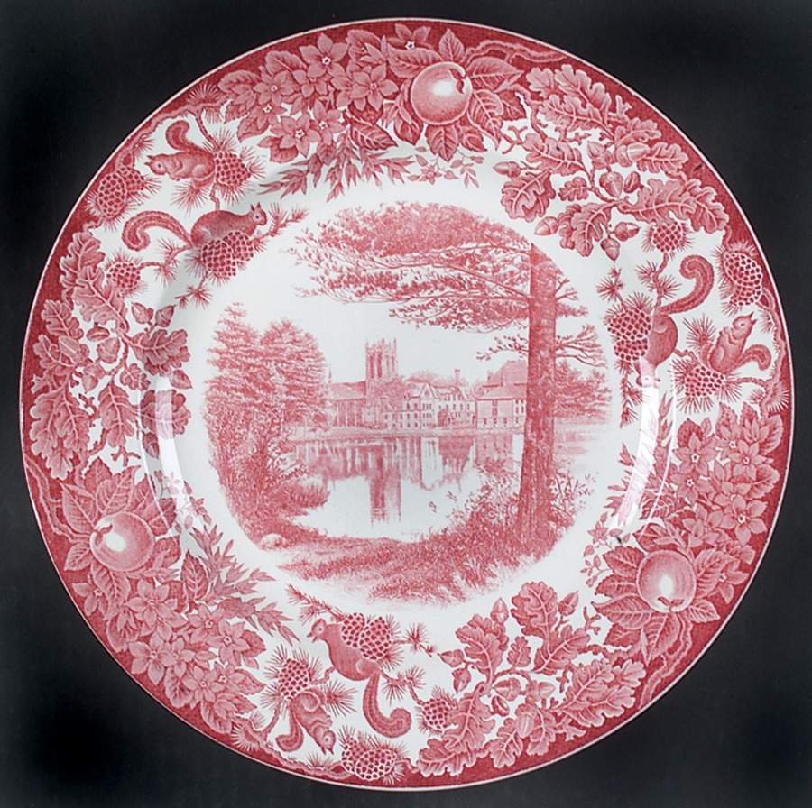 St Paul's School Pink Dinner Plate by Wedgwood-1