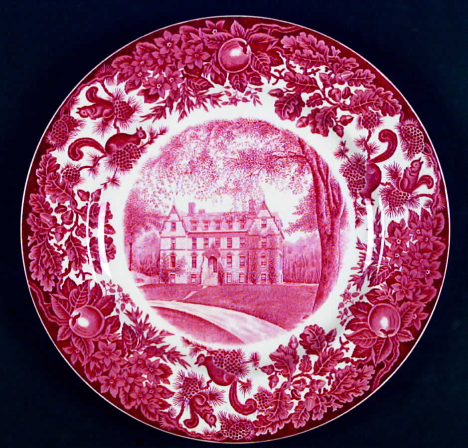 St Paul's School Pink Dinner Plate by Wedgwood-1