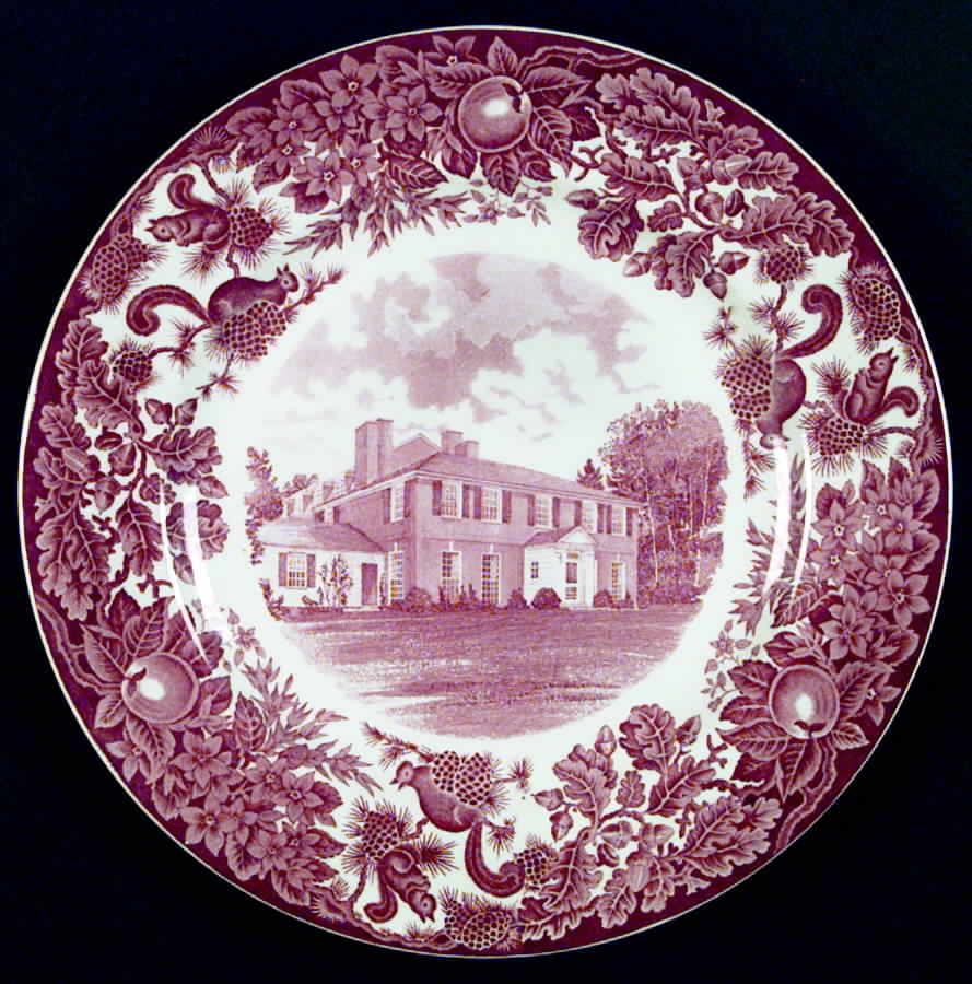 St Paul's School Pink Dinner Plate by Wedgwood-1