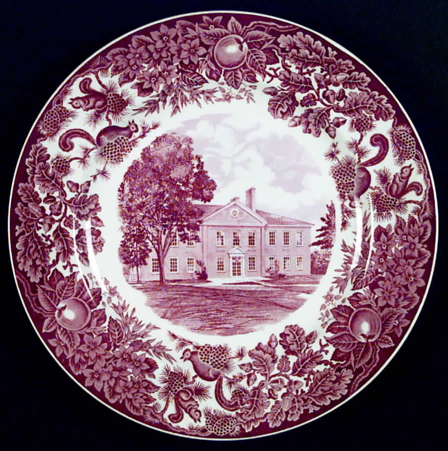 St Paul's School Pink Dinner Plate by Wedgwood-1