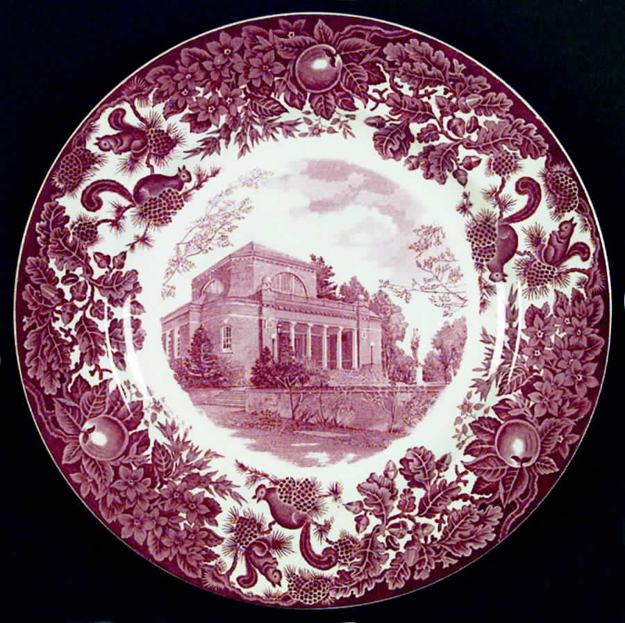St Paul's School Pink Dinner Plate by Wedgwood-1