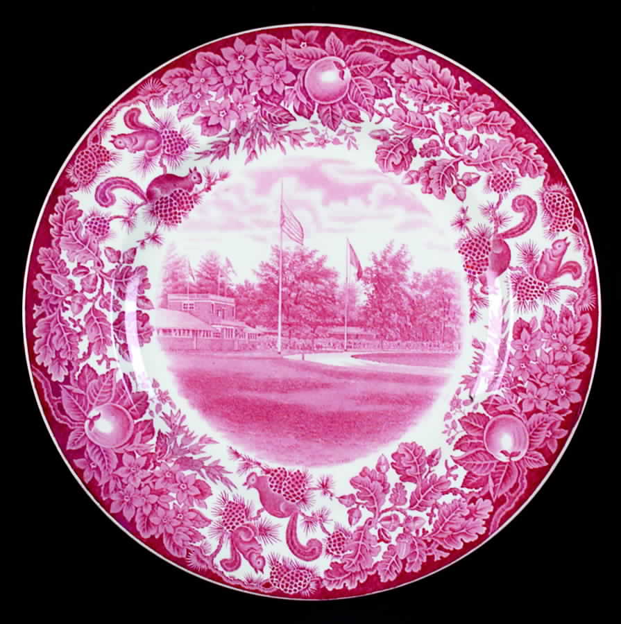 St Paul's School Pink Dinner Plate by Wedgwood-1