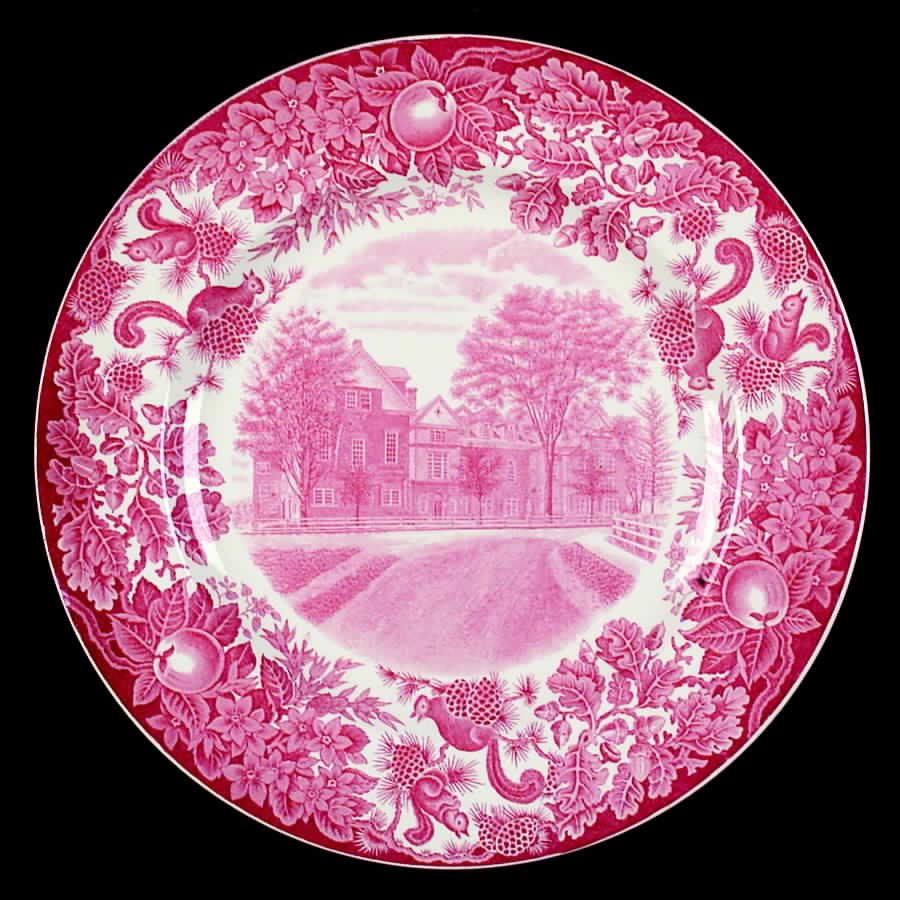 St Paul's School Pink Dinner Plate by Wedgwood-1