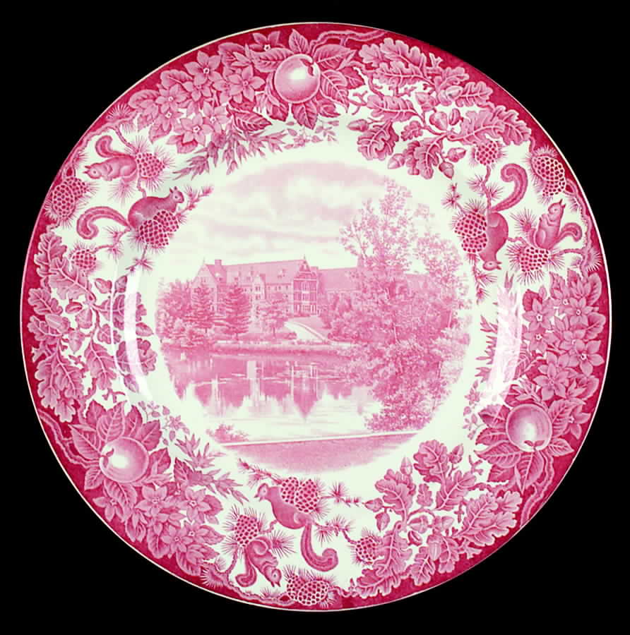 St Paul's School Pink Dinner Plate by Wedgwood-1