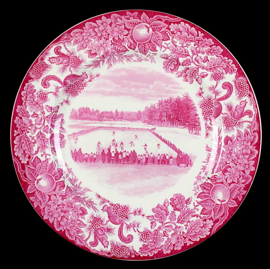 St Paul's School Pink Dinner Plate by Wedgwood-1