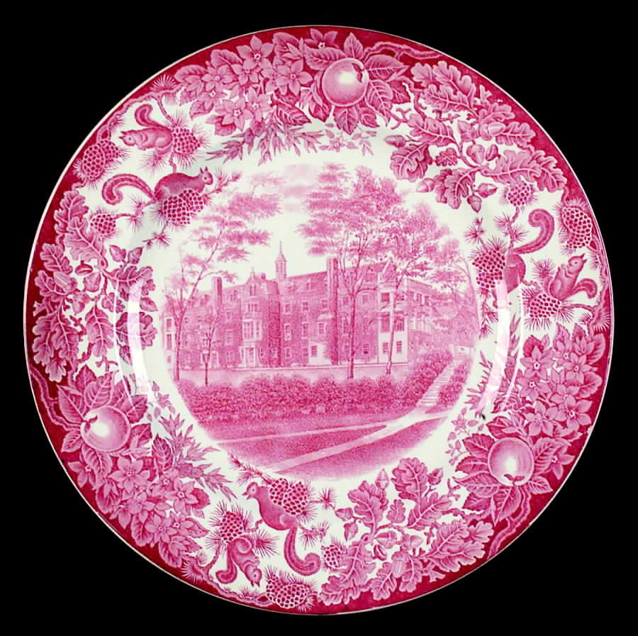 St Paul's School Pink Dinner Plate by Wedgwood-1
