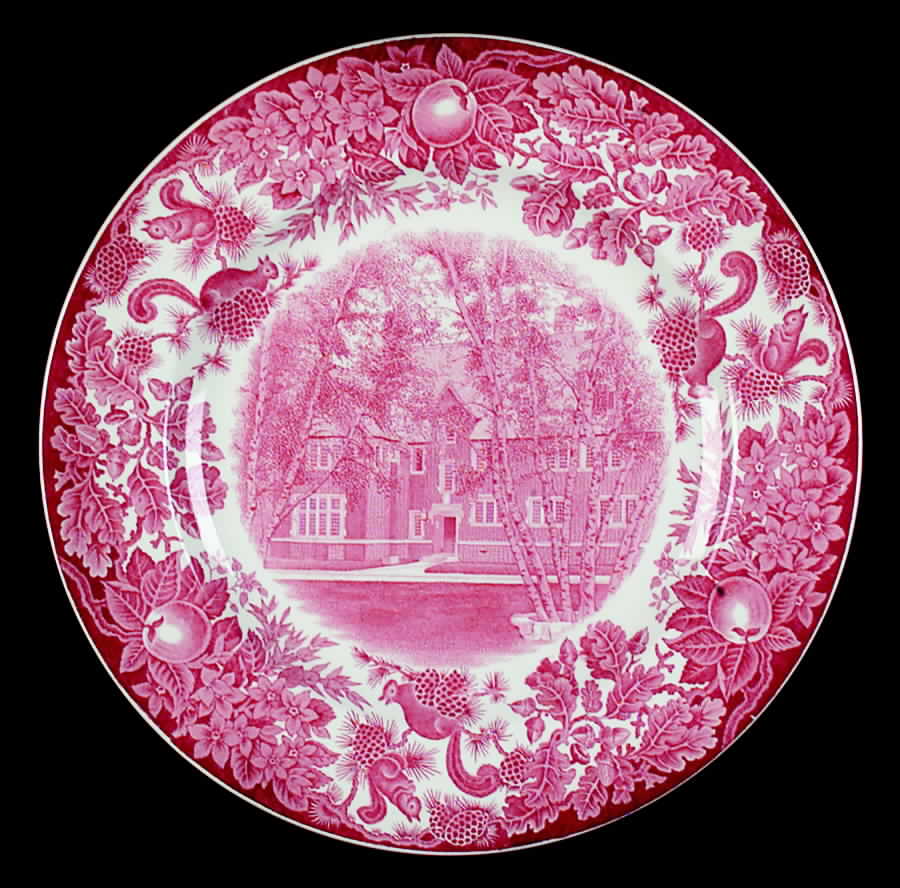 St Paul's School Pink Dinner Plate by Wedgwood-1