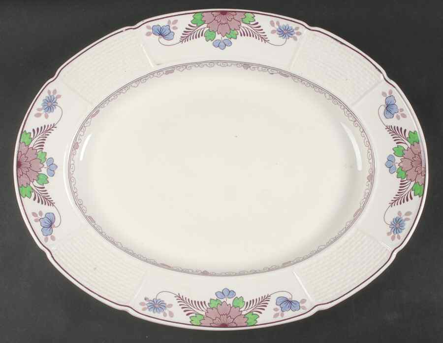 Saxon 17" Oval Serving Platter by Wedgwood-1