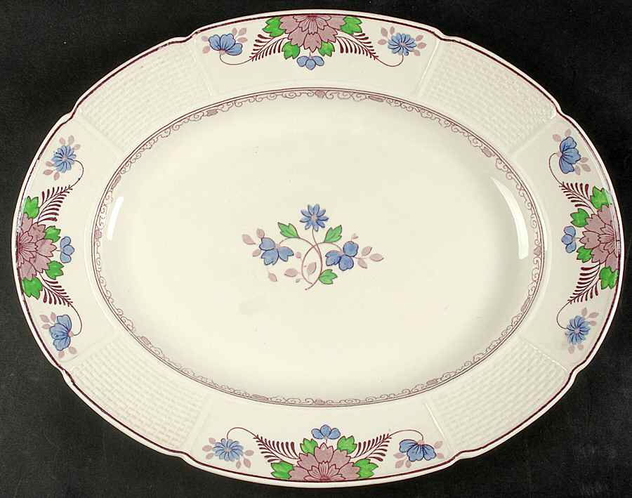 Saxon 15" Oval Serving Platter by Wedgwood-1