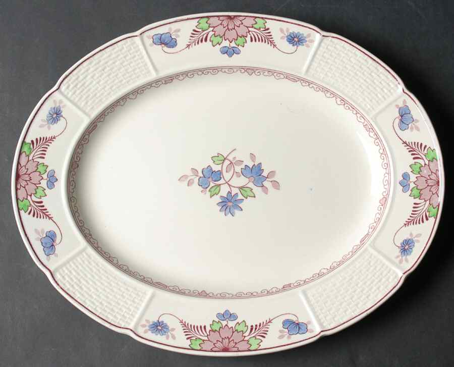 Saxon 12" Oval Serving Platter by Wedgwood-1