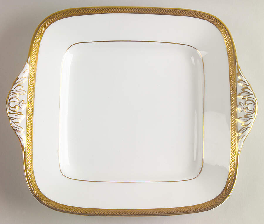 Senator Square Handled Cake Plate by Wedgwood-1