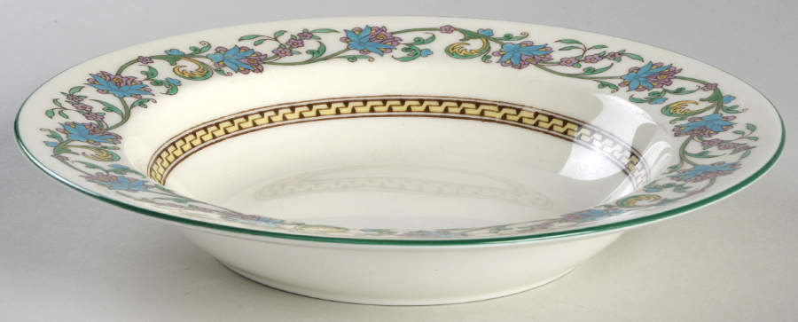 Shah (W734, Cream Rim) Rim Soup Bowl by Wedgwood-1