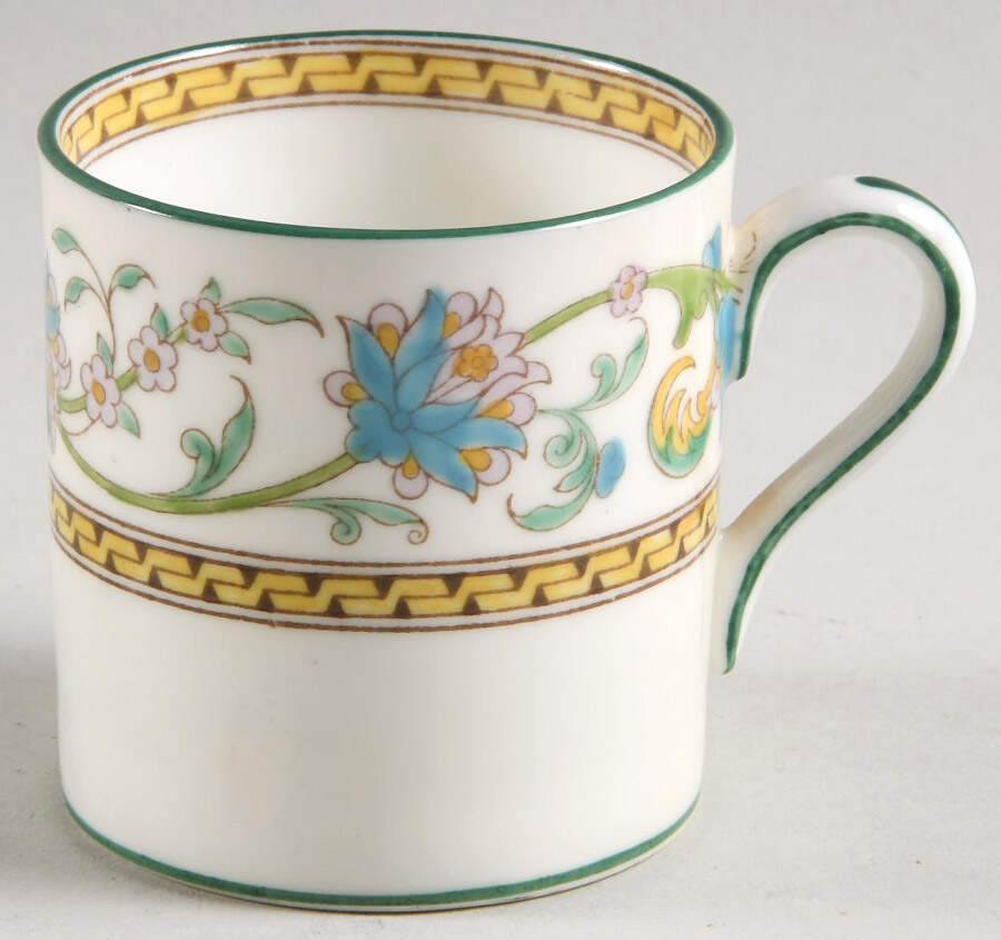 Shah (W734, Cream Rim) Bond Shape Demitasse Cup by Wedgwood-1