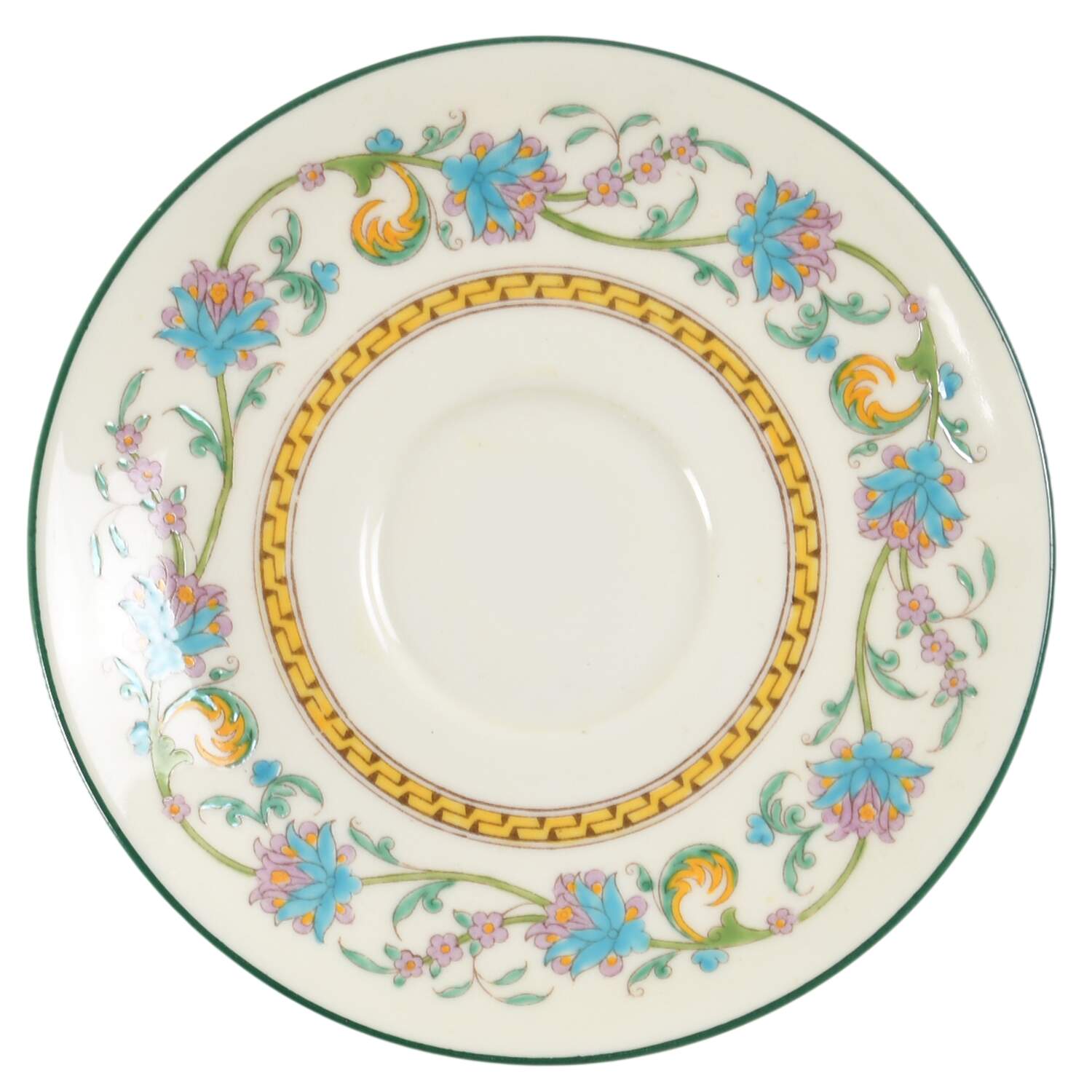 Shah (W734, Cream Rim) Saucer for Leigh Shape Footed Cup by Wedgwood-1