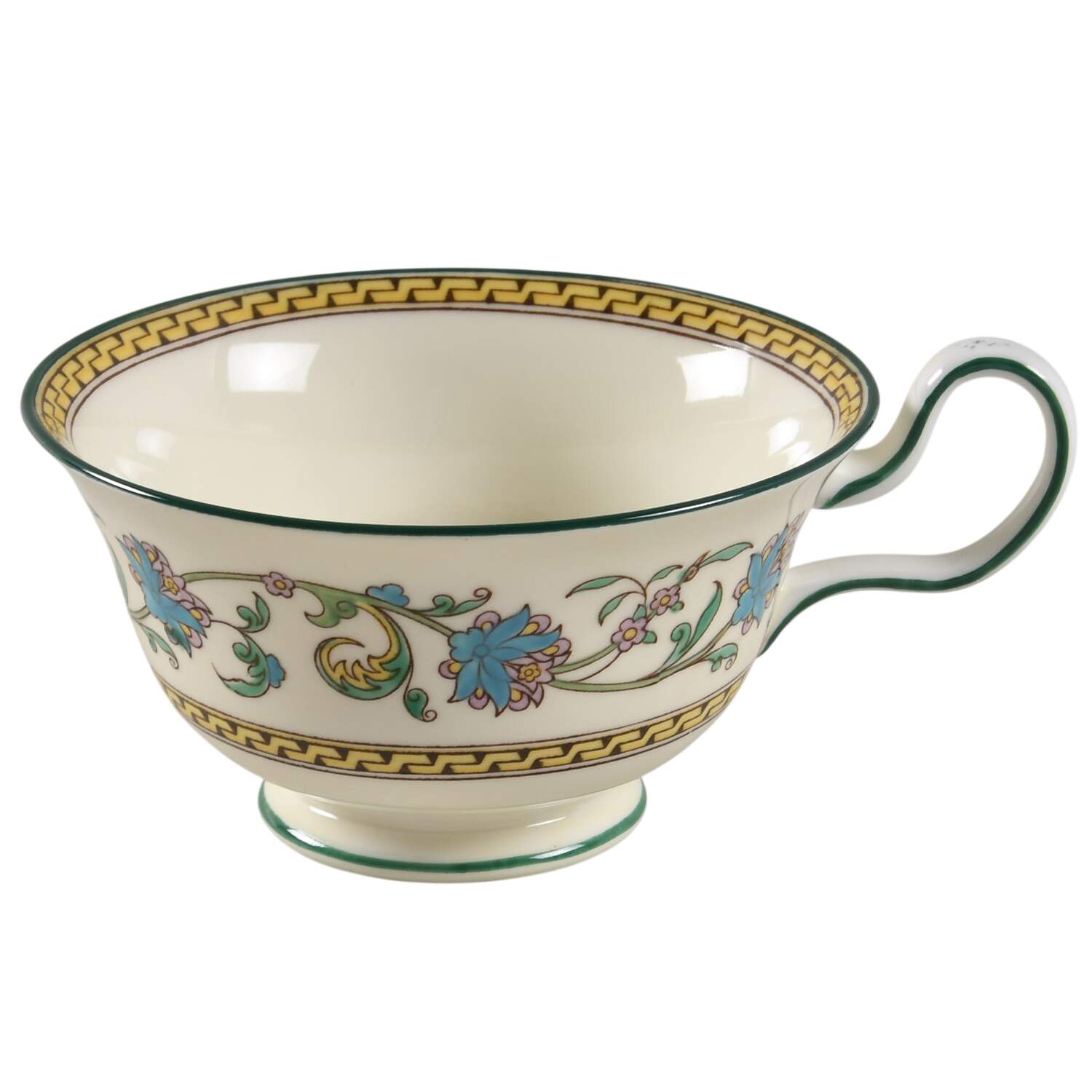 Shah (W734, Cream Rim) Peony Shape Footed Cup by Wedgwood-1