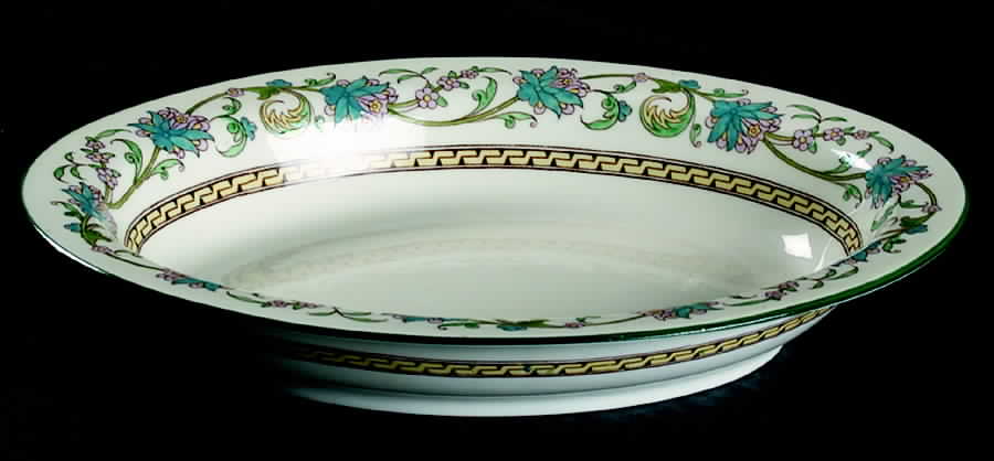 Shah (W734, Cream Rim) 9" Oval Vegetable Bowl by Wedgwood-1